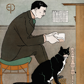 Edward Penfield - Self-Portrait | Эдвард Пенфилд