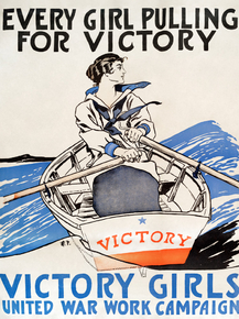Edward Penfield - Every Girl Pulling for Victory | Эдвард Пенфилд