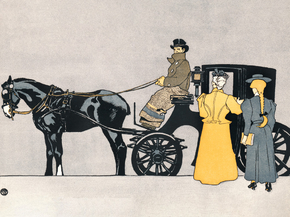 Edward Penfield - Horse carriage | Эдвард Пенфилд