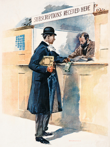 Edward Penfield - Man getting medicines | Эдвард Пенфилд