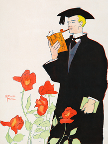 Edward Penfield - Man in academic dress | Эдвард Пенфилд