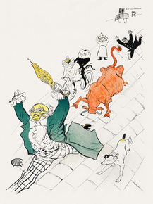 Henri de Toulouse-Lautrec - La vache enragee | Анри де Тулуз-Лотрек