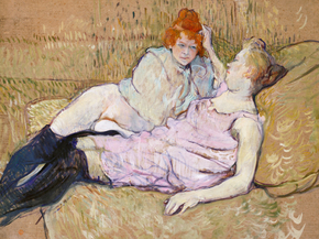 Henri de Toulouse-Lautrec - The Sofa | Анри де Тулуз-Лотрек