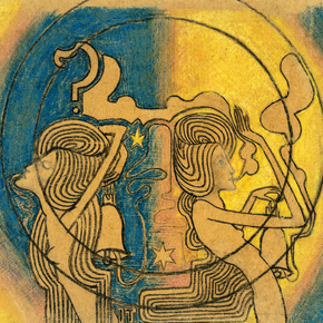 Jan Toorop - Two stylized female | Ян Тороп