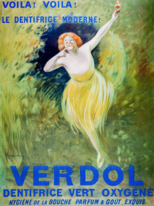 Leonetto Cappiello - Oxygenated green toothpaste | Леонетто Каппьелло