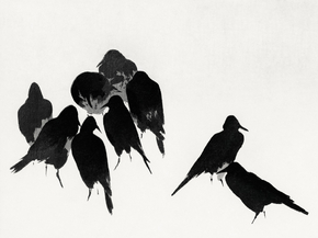 Ватанабэ Сэйтей - Japanese crows