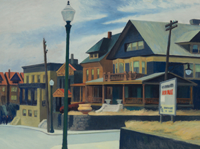 Edward Hopper | Хоппер Эдвард - Восточный ветер над Уихоукеном