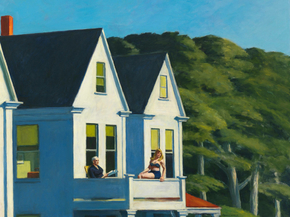 Edward Hopper | Хоппер Эдвард - Солнечный свет на втором этаже