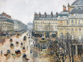 Camille Pissarro - French Theater Square, Paris | Камиль Писсарро
