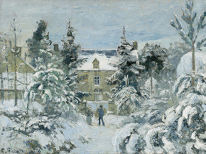 Camille Pissarro - Piette's House at Montfoucault | Камиль Писсарро