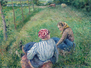 Camille Pissarro - Young Peasant Girls Resting | Камиль Писсарро