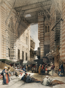 David Roberts - Bazaar of the silk mercers, Cairo | Дэвид Робертс David Roberts - Bazaar of the silk mercers, Cairo | Дэвид Робертс