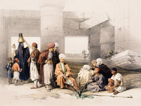 David Roberts - Entrance of the Temple of Amun Thebes | Дэвид Робертс