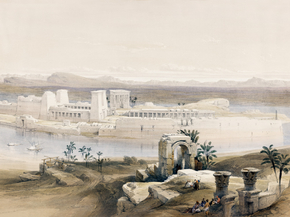 David Roberts - General view of the Island of Philae Nubia | Дэвид Робертс