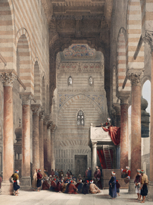 David Roberts - Interior of the mosque of the Metwalys | Дэвид Робертс