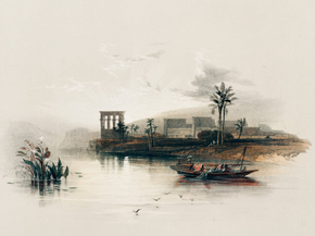 David Roberts - Island of Philae on the Nile Nubia | Дэвид Робертс