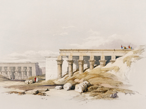David Roberts - Lateral view of the temple | Дэвид Робертс