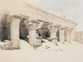David Roberts - Portico of the Temple of Edfou Upper Egypt | Дэвид Робертс