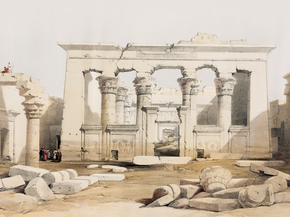 David Roberts - Portico of the Temple of Kalabshi | Дэвид Робертс