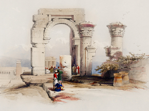 David Roberts - Ruins Temple on the Island of Biggeh Nubia | Дэвид Робертс