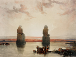 David Roberts - Statues of Memnon at Thebes | Дэвид Робертс David Roberts - Statues of Memnon at Thebes | Дэвид Робертс