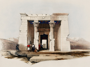David Roberts - Temple of Dandour Nubia | Дэвид Робертс