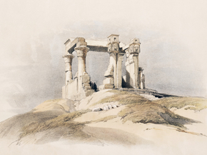 David Roberts - Temple of Wady Kardassy in Nubia | Дэвид Робертс