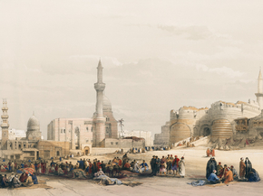 David Roberts - The entrance to the Citadel of Cairo | Дэвид Робертс