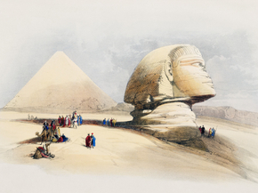 David Roberts - The Great Sphinx Pyramids of Gezeeh | Дэвид Робертс