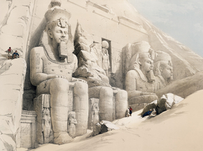 David Roberts - The Great Temple of Aboo Simble Nubia | Дэвид Робертс