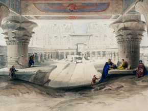 David Roberts - View from under the portico | Дэвид Робертс