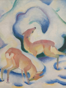 Franz Marc - Deer in the snow | Франц Марк