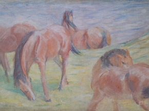 Franz Marc - Grazing Horses I | Франц Марк