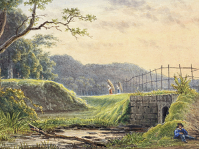 Jacobus van Os - Landschap met brug | Якоб ван Ос