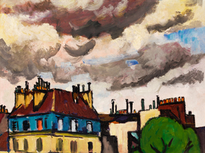 Henry Lyman Sayen - Rooftops and Clouds, Paris | Лайман Сэгэн