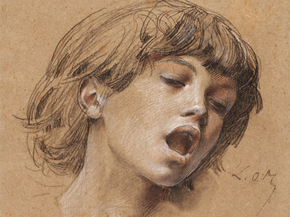 Luc Olivier Merson - Head of a Boy Singing | Люк-Оливье Мерсон