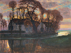 Piet Mondriaan - Farm Near Duivendrecht, in the Evening | Пит Мондриан Piet Mondriaan - Farm Near Duivendrecht, in the Evening | Пит Мондриан