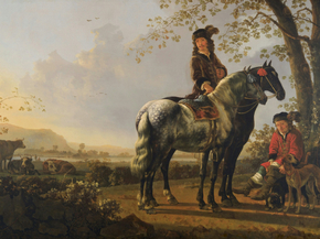 Aelbrecht Cuyp - Horsemen Resting in a Landscape | Альберт Кёйп