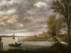 Aelbrecht Cuyp - Lumberyard near Dordrecht | Альберт Кёйп
