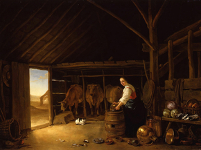 Aelbrecht Cuyp - The interior of a stable | Альберт Кёйп