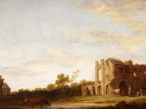 Aelbrecht Cuyp - The ruins of the abbey of Rijnsburg | Альберт Кёйп