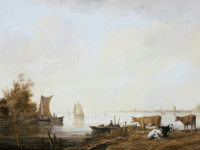 Aelbrecht Cuyp - View of the Maas near Dordrecht | Альберт Кёйп