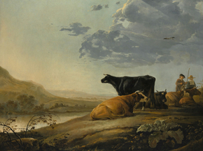 Aelbrecht Cuyp - Young Herdsmen with Cows | Альберт Кёйп