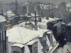 Gustave Caillebotte - Rooftops in the Snow | Гюстав Кайботт