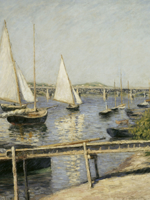 Gustave Caillebotte - Sailing Boats at Argenteuil | Гюстав Кайботт