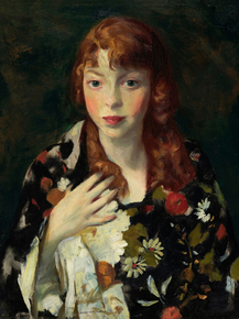 Robert Henri - Edna Smith in a Japanese Wrap | Роберт Генри