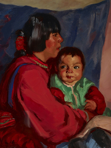 Robert Henri - Maria and Baby | Роберт Генри