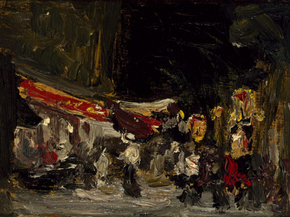 Robert Henri - Night on Boardwalk | Роберт Генри