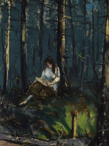 Robert Henri - The Reader in the Forest | Роберт Генри
