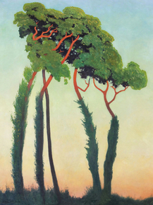 Felix Vallotton - Paysage avec arbres | Феликс Валлоттон